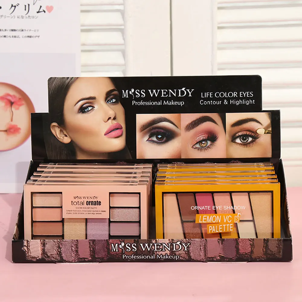 10 теней для век палитра глазурованная блестящая гладкая пудра водонепроницаемая