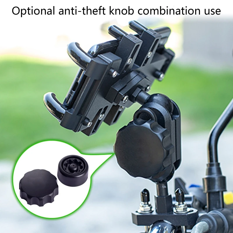 a01 universal motorcycle bike mobile phone holder aluminum bicycle riding bracket gps mount handlebar side mirror stand free global shipping