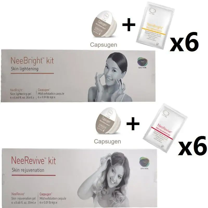 Прибор для лица Отшелушивание расходные продукты Neebright Neerevive Capsugen отбеливающий и антивозрастной набор Nee Revive