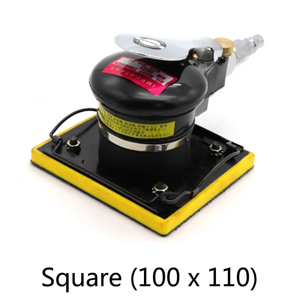 Square 100-100 Пневматическая шлифовальная машина инструмент для полировки Вибрационный ударный полировальный станок для уход за автомобильной краской шлифовщик полировщик древесины - Цвет: Square 100-100