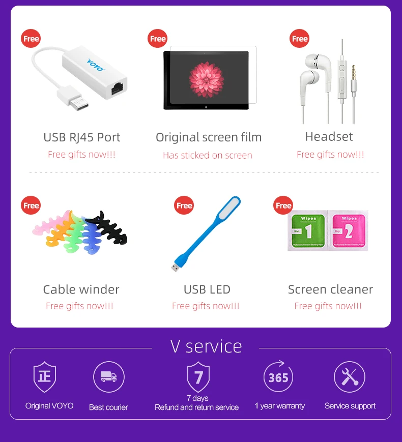 VOYO i7plus 7th Gen i7 7500U VOYO 2в1 планшетный ПК ноутбук 16 Гб ОЗУ 512 г SSD ips сенсорный экран Лицензия Win10 с клавиатурой и ручкой
