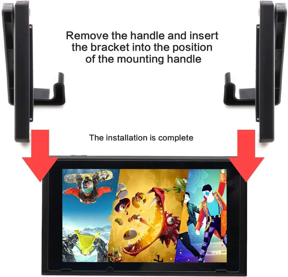 Регулируемая подставка для автомобильного подголовника Nintendo Switch и Joy-con |