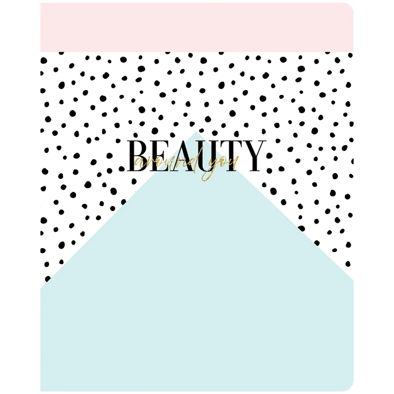 Тетрадь 48л. А5 линия Greenwich Line &quotBeauty shapes" матовая ламинация тиснение фольгой 70г/м2