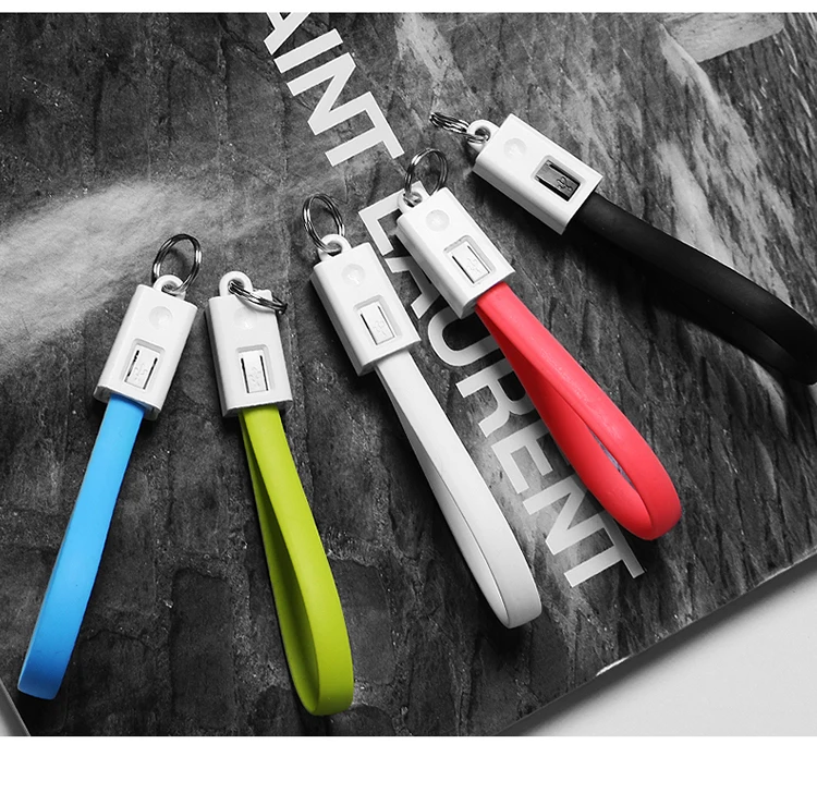 Мини брелок USB кабель для huawei samsung Xiaomi Портативный 2A Micro usb type-C USB-C кабель аксессуары портативный зарядный кабель