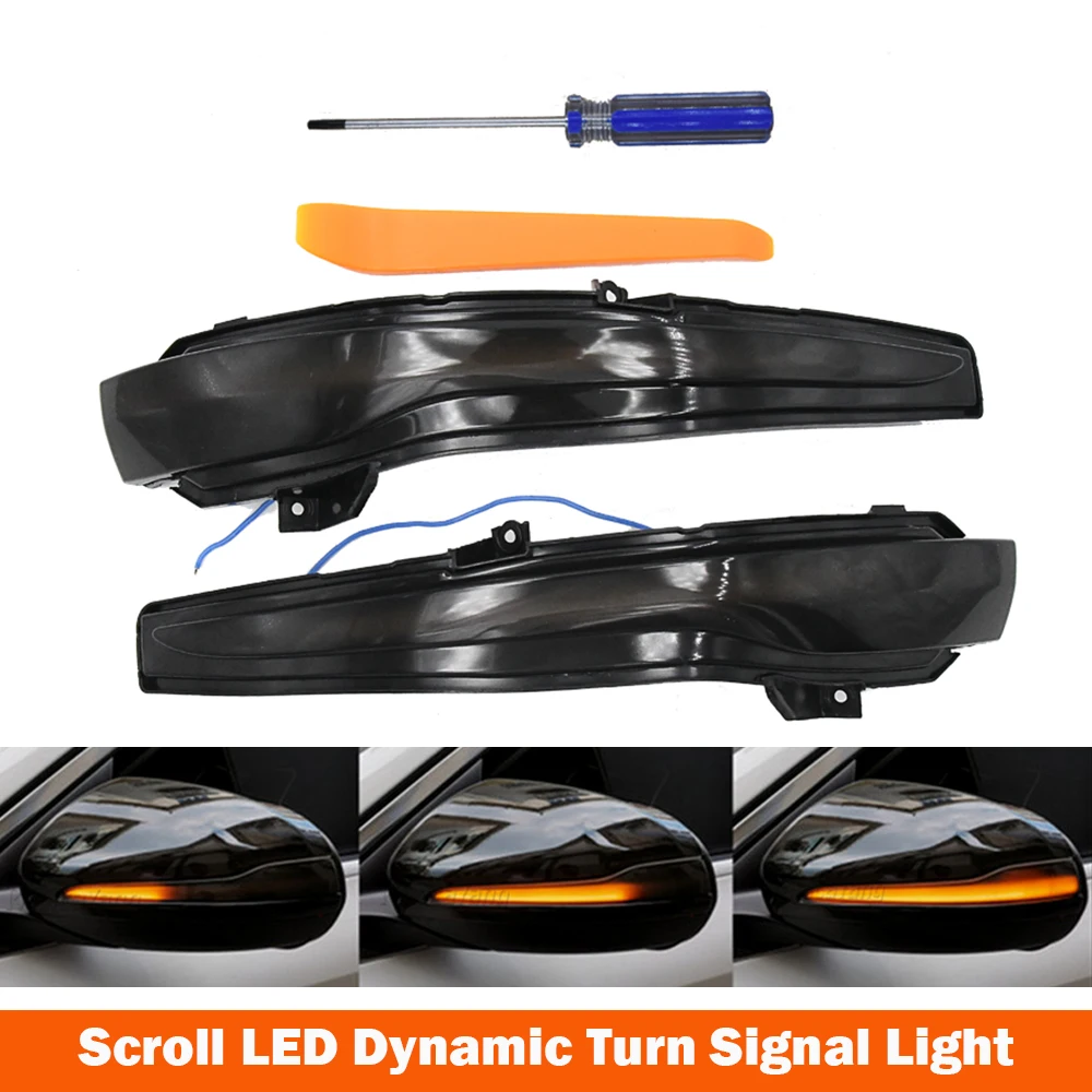 

Side Mirror Flashing Light Repeater Blinker For Mercedes Benz C Class Scroll LED Dynamic Turn Signal Light W205 E W213 S W222
