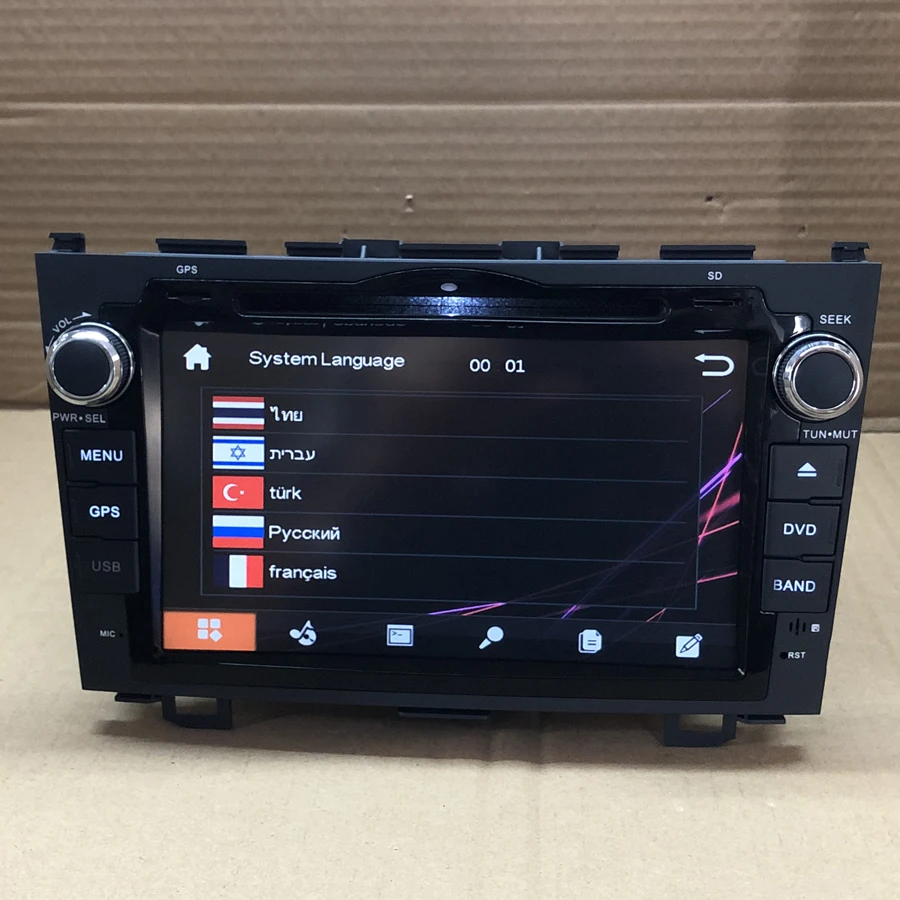 BYNCG 2DIN 8INCH Car DVD Multimedia Player GPS Navigation For Honda CR V 2006 2011 Radio Stereo Head Unit SD USB BT|Автомагнитолы| |