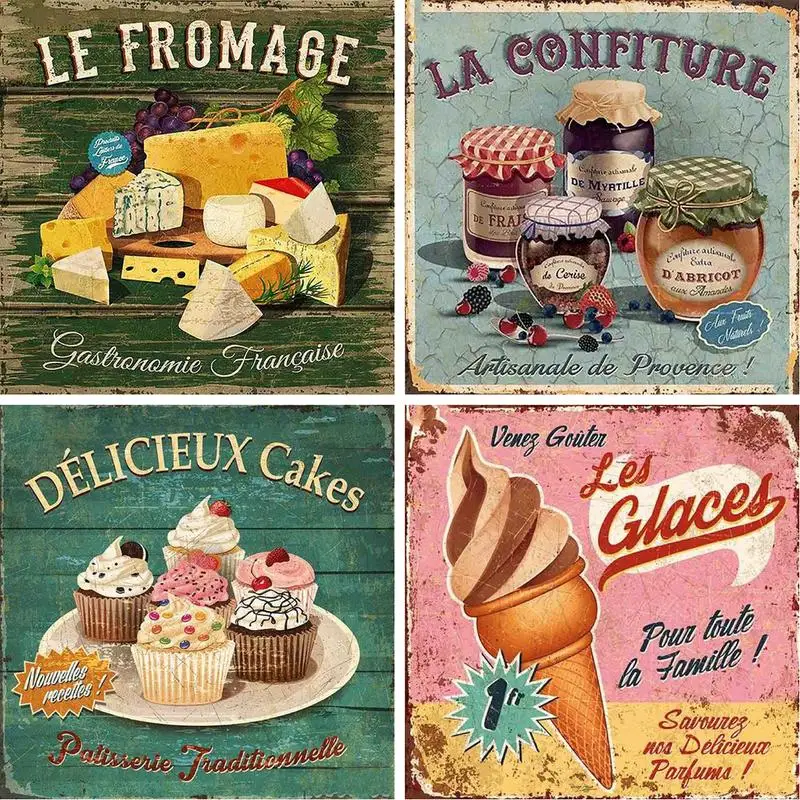 

DIY Painting By Numbers Kits 40x50cm Frame On Canvas Gourmet food Landscape Oil Picture By Number Handmade Home Craft