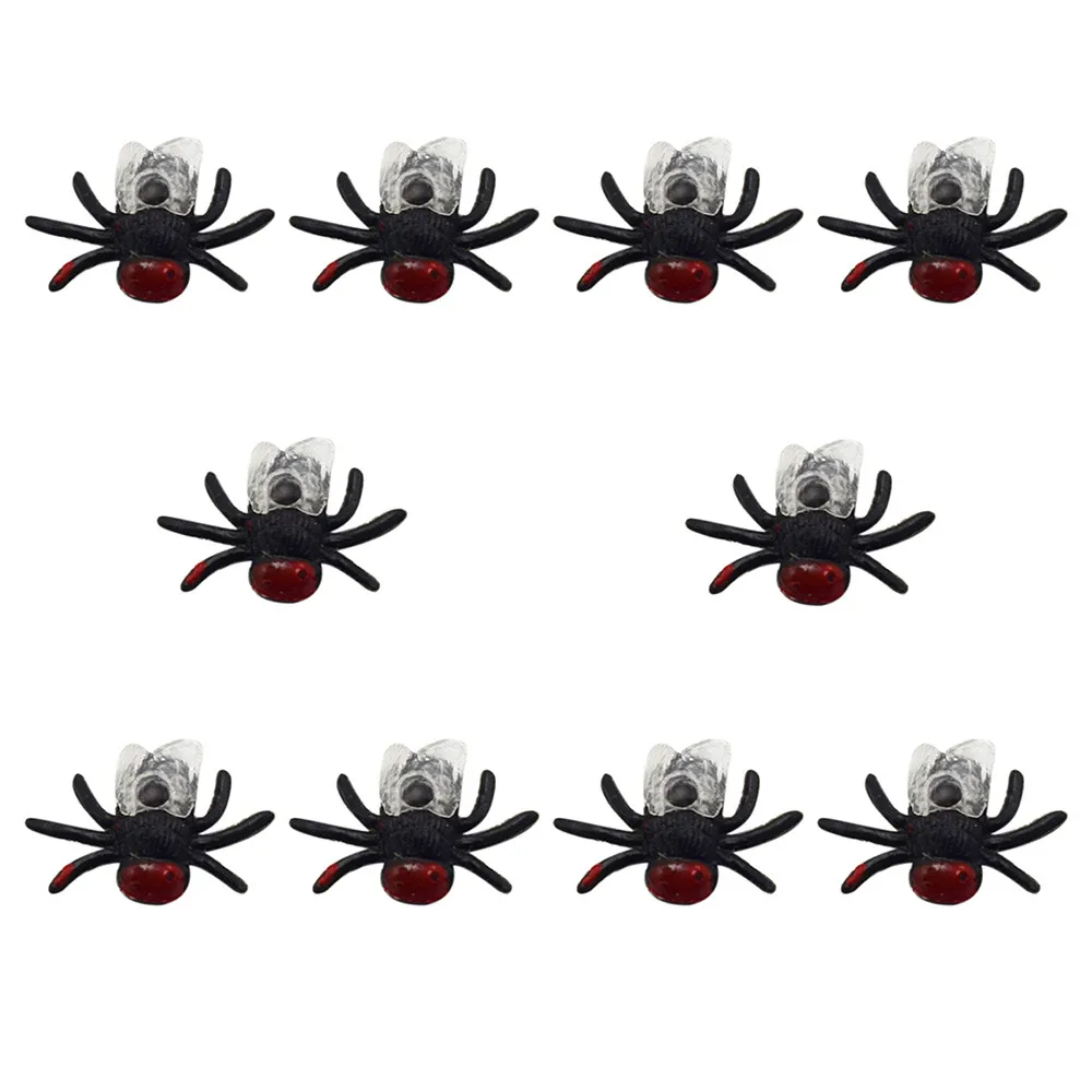 10 шт./компл. креативные забавные игрушки лапы резиновые мухи жуки на Хэллоуин для