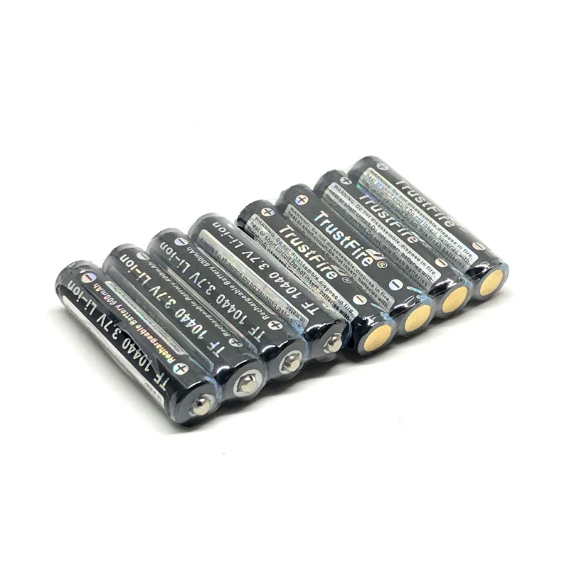 Trustfire 10440 AAA 600mAh 3.7V Li-ion Rechargeable Battery Lithium Batteries with protected borad For LED Flashlights | Электроника