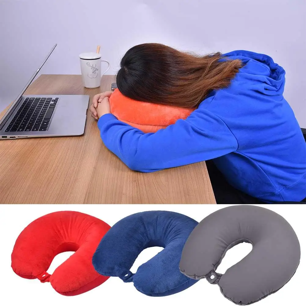 Новинка 2019 U-образная дорожная подушка для самолета надувная шеи дорожные