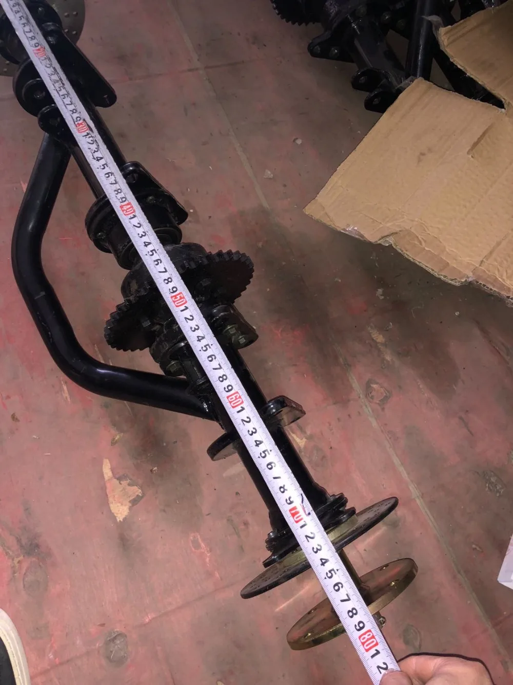 DIY четыре колеса картинг детская коляска ATV UTV диск передачи тормоза 81 см задний мост с дифференциалом