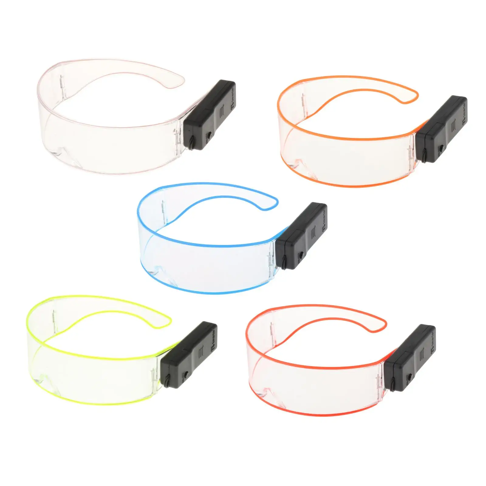 

LED Visor Glasses Cosplay Festivals Cybergoth Eyewear