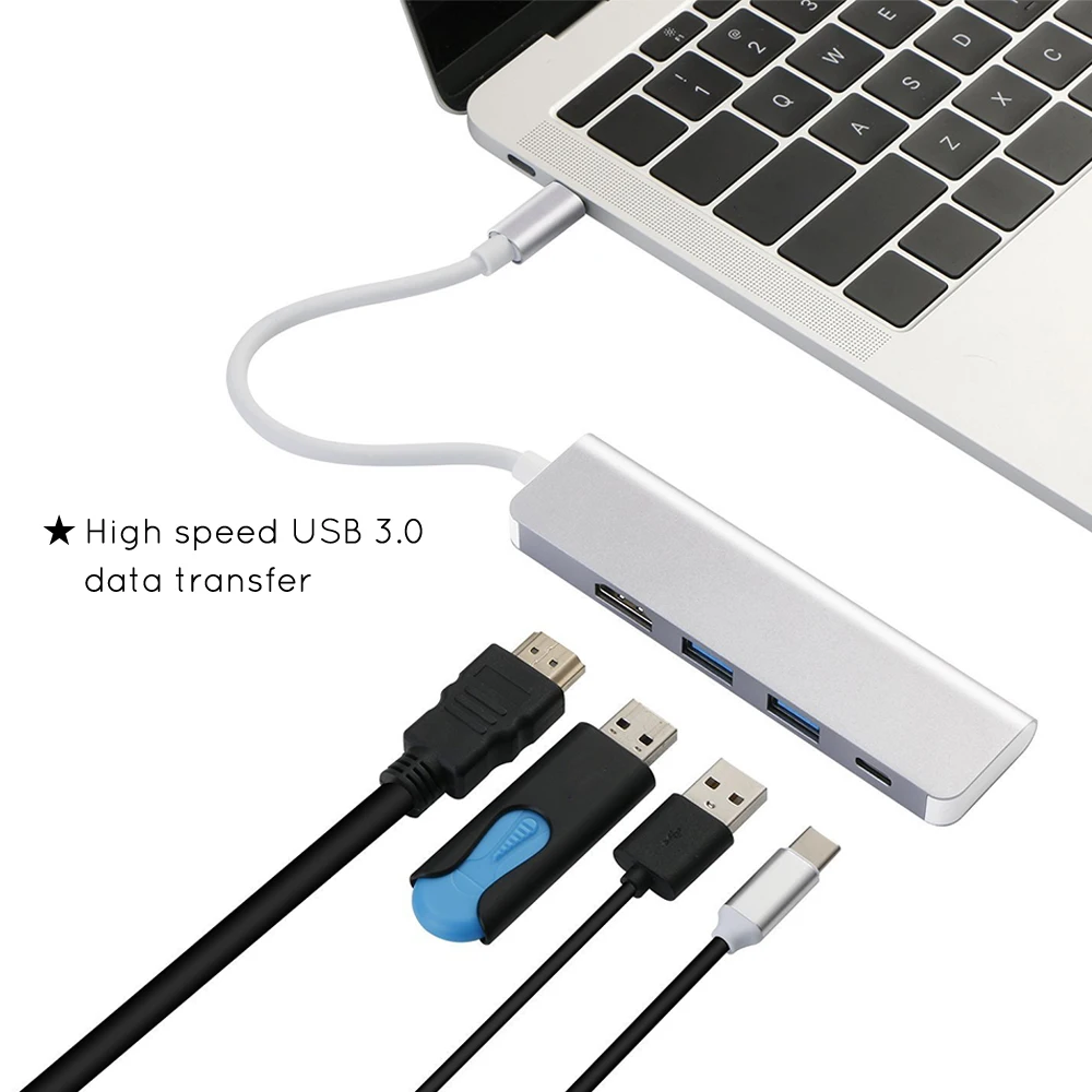 USBC 3 1 к HDMI 2USB 0 зарядка PD 4 в 30 Гц док-станция Тип C подставка для концентратора Samsung