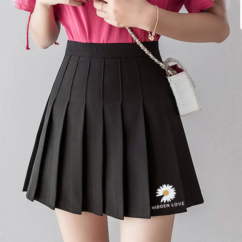 

Pleated skirt short skirt high waist skirt women's large A-line skirt 2020 new spring and summer light proof college fashion