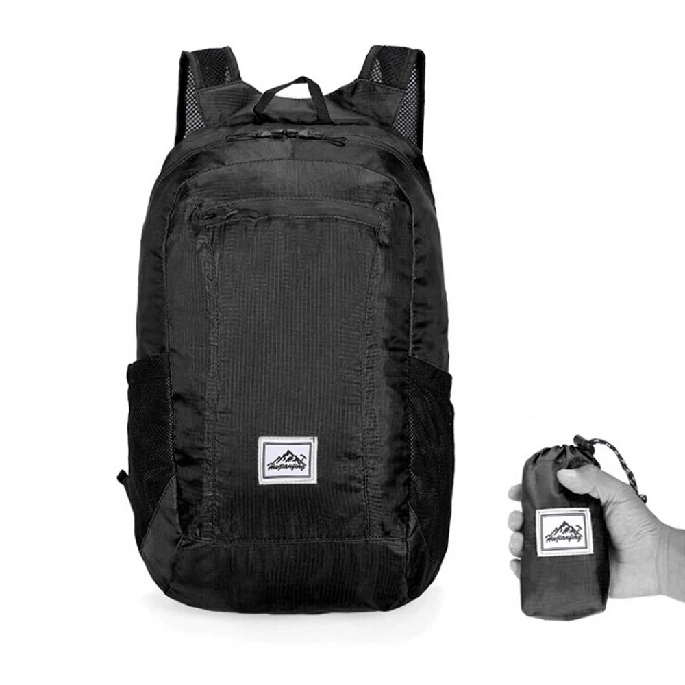 Koop Lichtgewicht Draagbare Opvouwbare Rugzak Waterdichte Rugzak Opvouwbare Tas Ultralight Outdoor Rugzak Voor Vrouwen Mannen Reizen Wandelen
