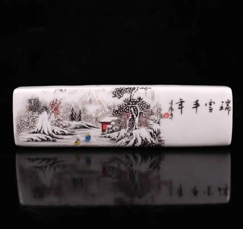 

China seiko Painted ceramic pressure paper ruler crafts statue