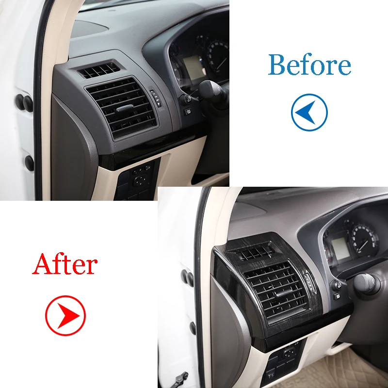 Для Toyota Land Cruiser Prado FJ150 150 ABS боковые передние воздушные Conditiong Vent Trim автомобильные аксессуары для LC Prado 2шт