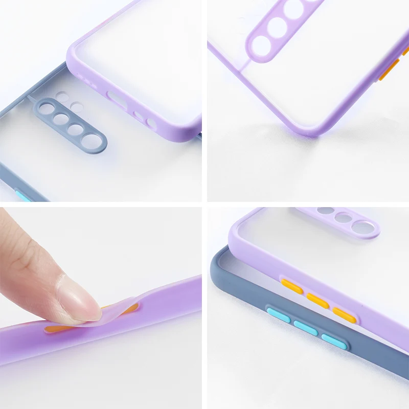 

Case For Xiaomi Poco F2 Pro Case Luxury Color Thick Border On Xiaomi Redmi Note 9 K30 Ultra K20 Mi 10 Lite 9 Redmi9 Transparent