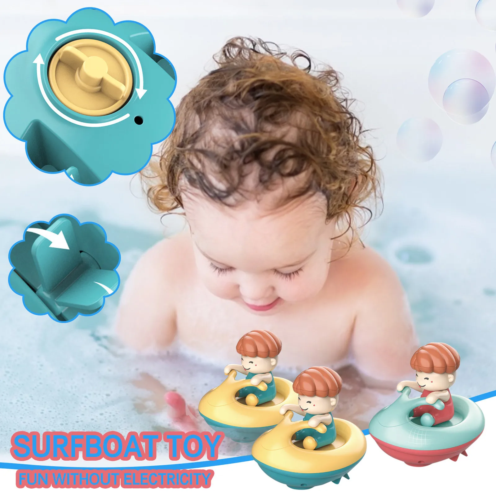 Игрушка для серфинга лодки ванной Классическая Детская игрушка воды ранец