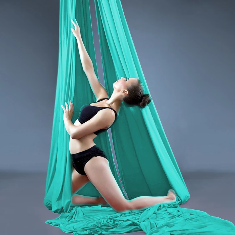 PRIOR FITNESS-tela de sedas aéreas para Yoga, columpio, trapecio, hamaca de seda para baile, 7 metros