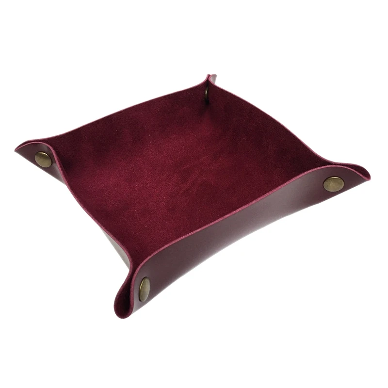 Red S 20 x 20cm Лотки для хранения квадратный лоток для ювелирных изделий телефон ключ кошелек монета Настольный ящик для хранения мелочи корзины украшение стола - Цвет: Red S 20 x 20cm