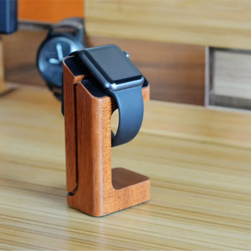Док станция деревянная для смарт часов Apple Watch 4/3/2/1|Беспроводные зарядные