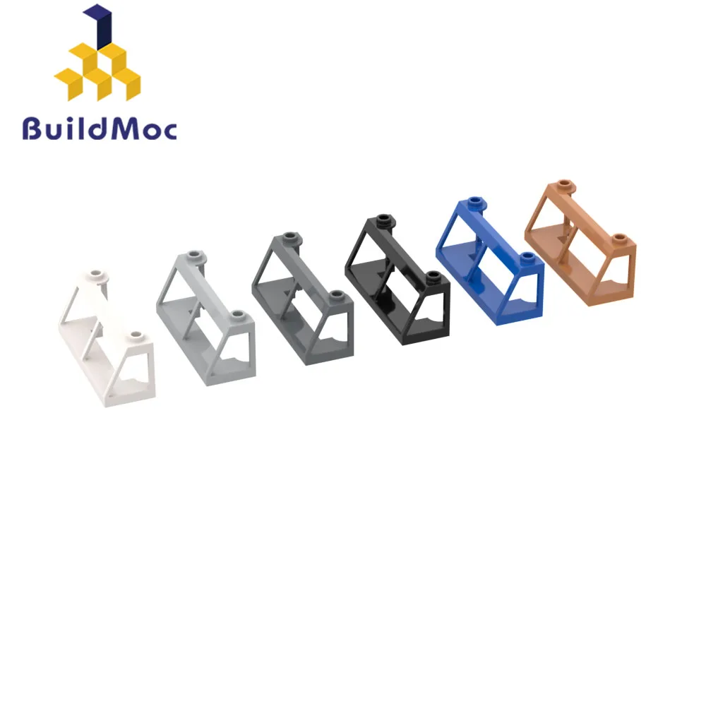 

BuildMOC 13760 2X6X2 frame train windshield For Building Blocks Parts DIY Construction Classic Brand gift