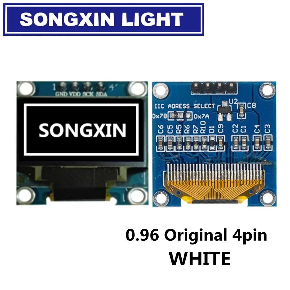 Oled модуль 2021SX 0 96 дюйма IIC серийный белый OLED дисплей 128X64 I2C SSD1306 12864 плата с ЖК