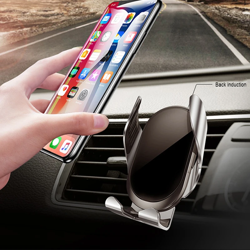 

15W Wireless Car Charger Phone Holder for iPhone Wireless Charging Car Induction Charger Mount for iPhone 12 SE 11 8 Samsung S20
