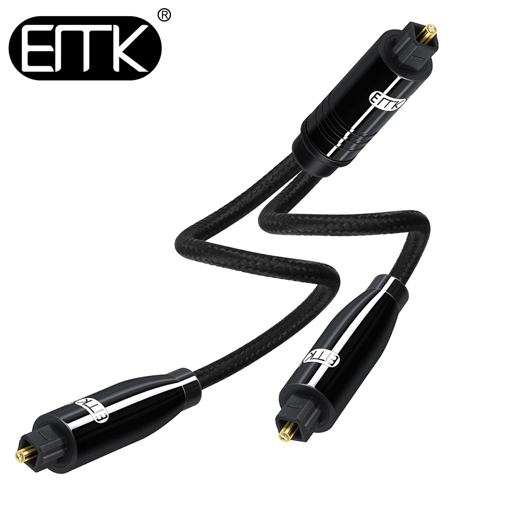 EMK Цифровой оптический аудио сплиттер SPDIF Toslink адаптер|Кабели VGA| |