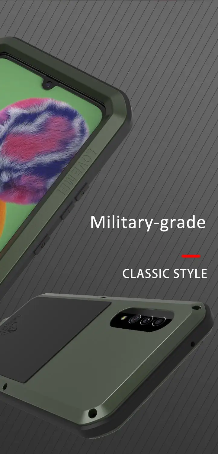 for samsung galaxy a90 5g case love mei shock dirt proof water resistant metal armor cover phone case for samsung galaxy a90 5g free global shipping