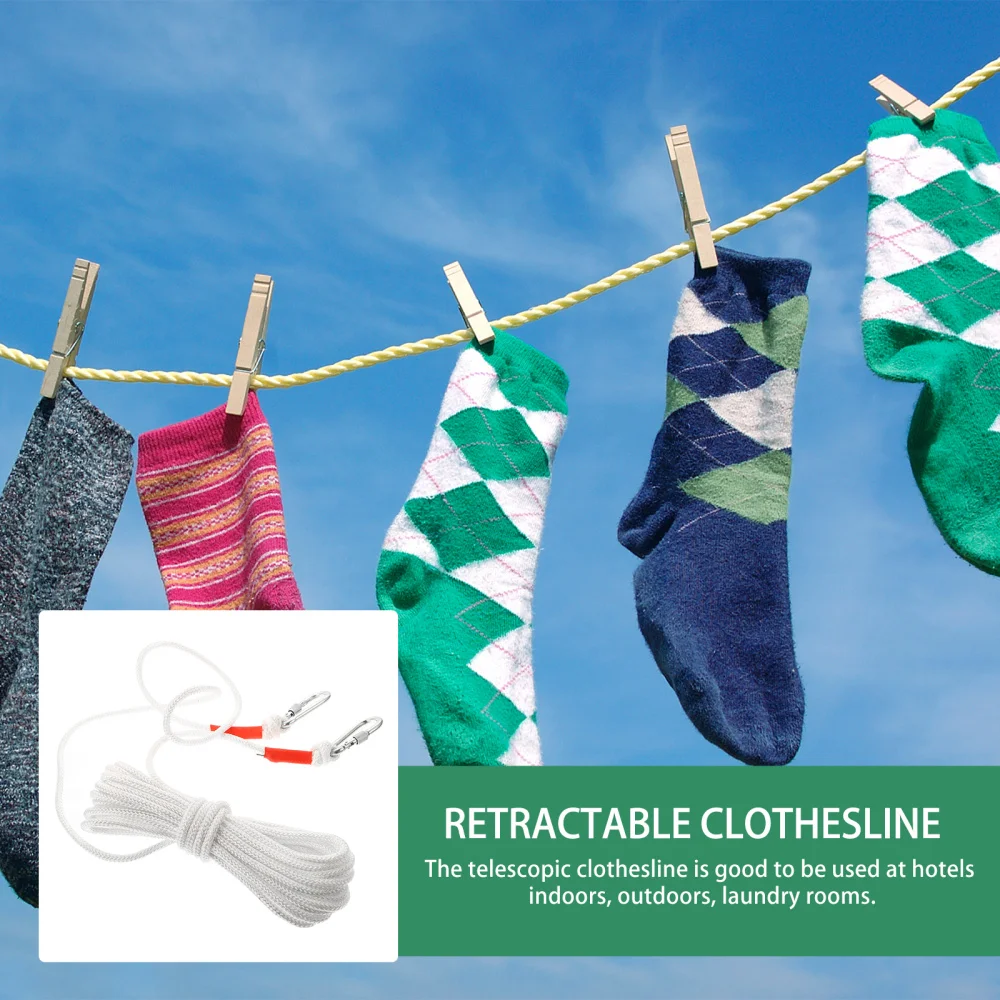 

1pc Household Air-drying Hanging Rope Outdoor Safety Auxiliary Rope (White)