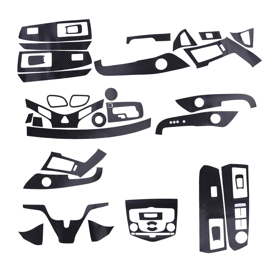 

Beler 1 комплект наклеек на внутреннюю обложку автомобиля, подходит для Chevrolet Cruze 2009-2011 2012 2013 2014 2015, стиль из углеродного волокна, ПВХ LHD