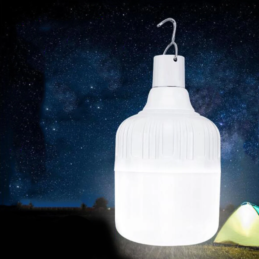 

Emergency-Rechargeable-Light-Bulb, LED USB Light Bulbs with Hanging Hook for Home, Camping, Tent
