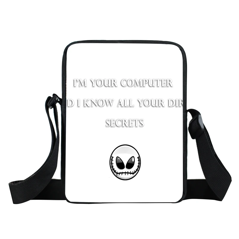 Женские сумки-мессенджеры с 3D-принтом необычная и забавная Фотосумка на плечо