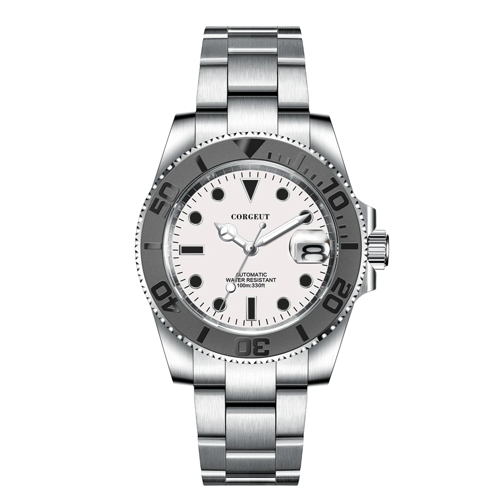 Часы наручные NH35 Мужские автоматические роскошные механические с сапфировым