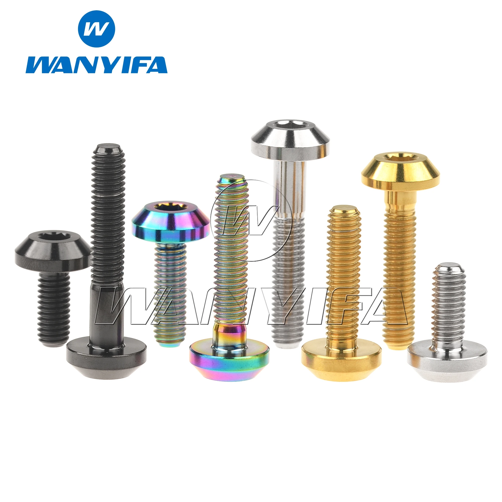 Титановый &quotWanyifa&quot Ti Болт M6x12 15 20 25 30 35 мм шестигранный ключ головкой для уход за