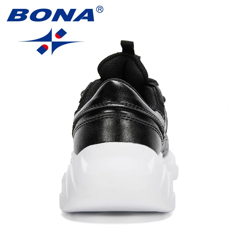 BONA 2020 новые дизайнерские популярные детские кроссовки повседневные беговые для