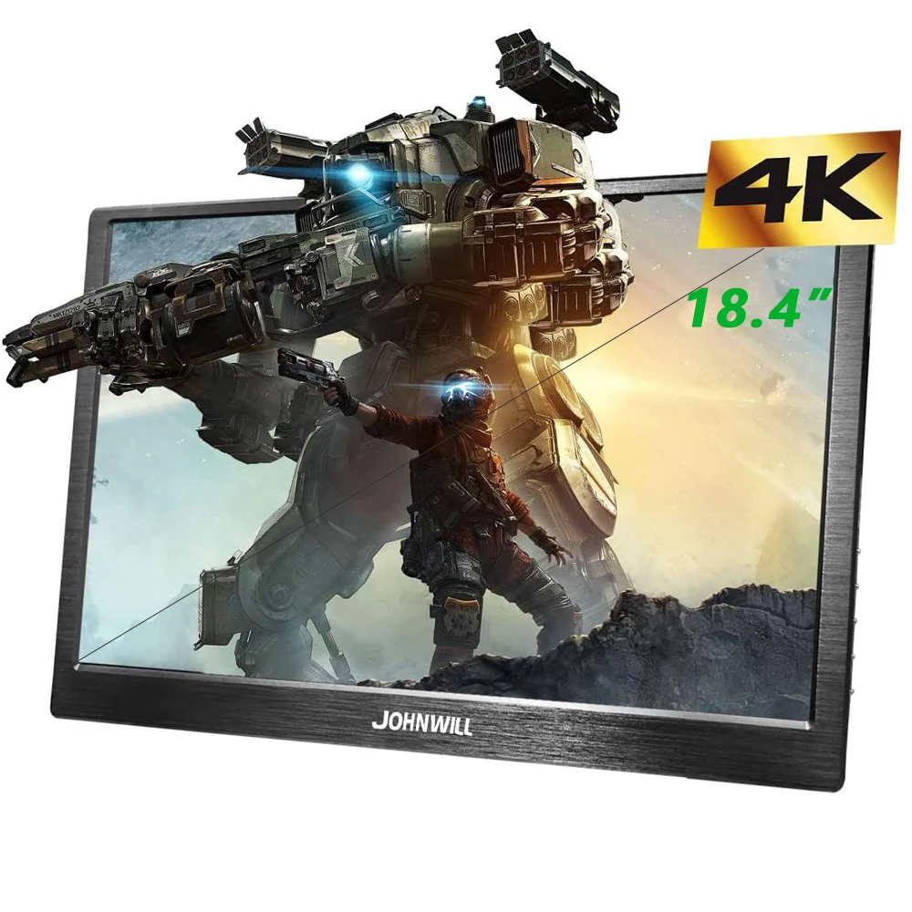 Новый 18 4 &quot4K портативный монитор FHD 3840x2160 IPS ЖК дисплей ПК USB C HDMI вход игровой для
