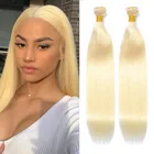 Мисс Лиза 28 30 дюймов 613 Блондин человеческие волосы пряди прямые волосы пряди человеческих волос для наращивания, вплетаемые пряди не Волосы Remy волос для наращивания