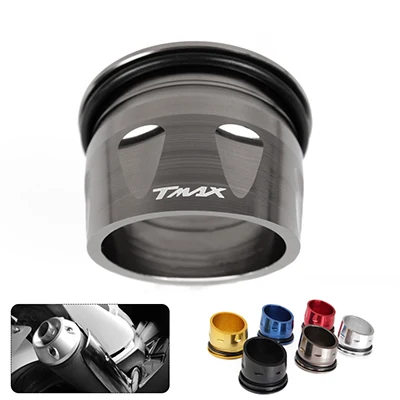 titanium Новинка T-max 530 аксессуары для мотоциклов труба Глушитель выхлопная Насадка На глушитель для Yamaha T MAX TMAX 500 T-max500 XP530 2012 - Цвет: titanium