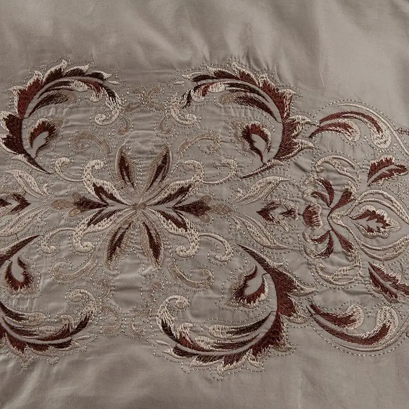 48 KELUO Свадебные Роскошные атласные жаккардовые комплекты постельного белья с