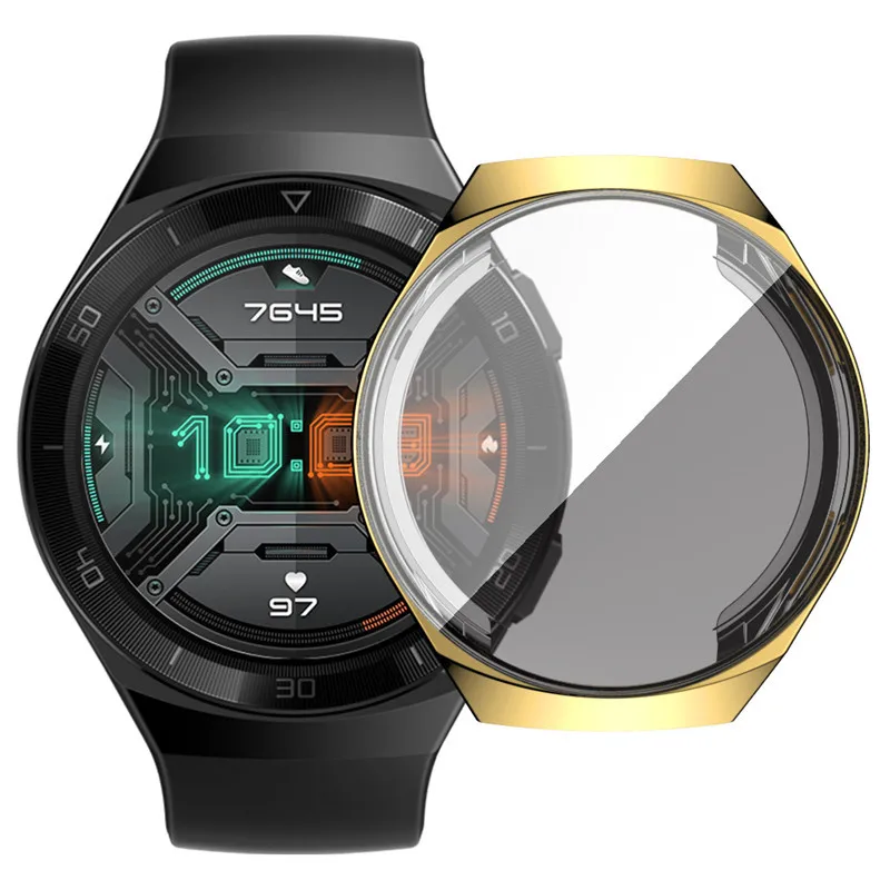 Чехол для часов Huawei Watch GT 2e GT2e прозрачный ТПУ бампер полный защитный чехол 2 E 2E
