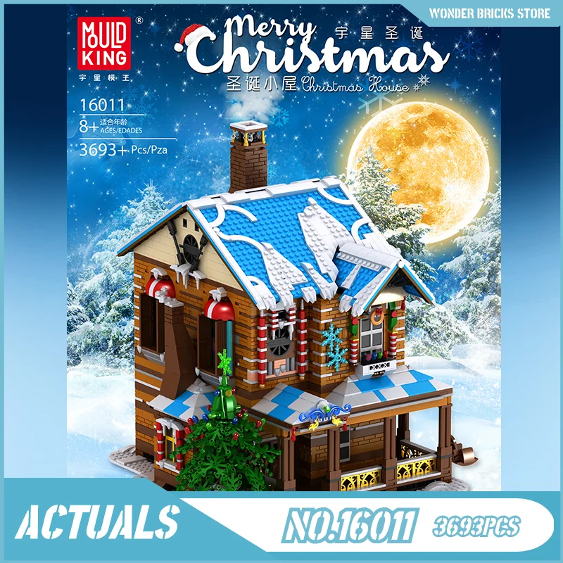 

Creator Expert City Street Series The Christmas House Led Model Kit Building Blocks Compatible With 10275 Bricks DIY Kids Toys