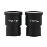 one pair wf10x eyepiece for stereo microscope wide field 20mm wf10x20 high eye point