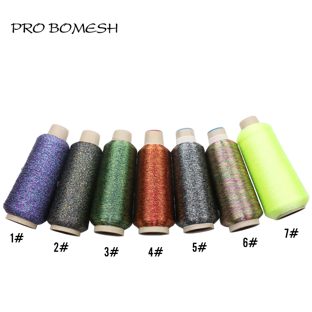Pro Bomesh 1 шт. 2000 м 300D цветная металлическая нить для обёртывания руководство