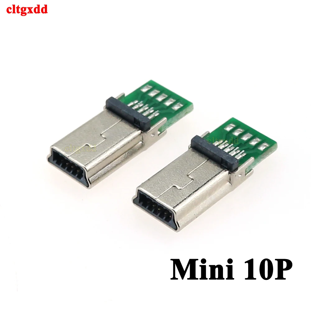 1 5 шт. Micro Mini USB штекер 10 Pin PCB разъем плоский адаптер для MP3 MP4 разъем|Соединители| |