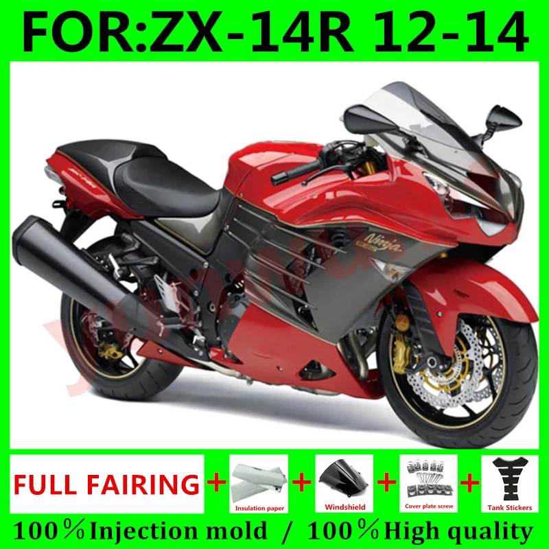 

Обтекатели для мотоциклов KAWASAKI ZX-14R 12 13 14 15 ZX14R ZX 14R 2012 2013 2014 комплект обтекателей для кузова красный черный