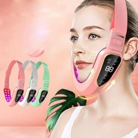 facial lifting device led photon therapy facial slimming face lift double chin cheek wholesale tools massager v shaped vibr c3p1
