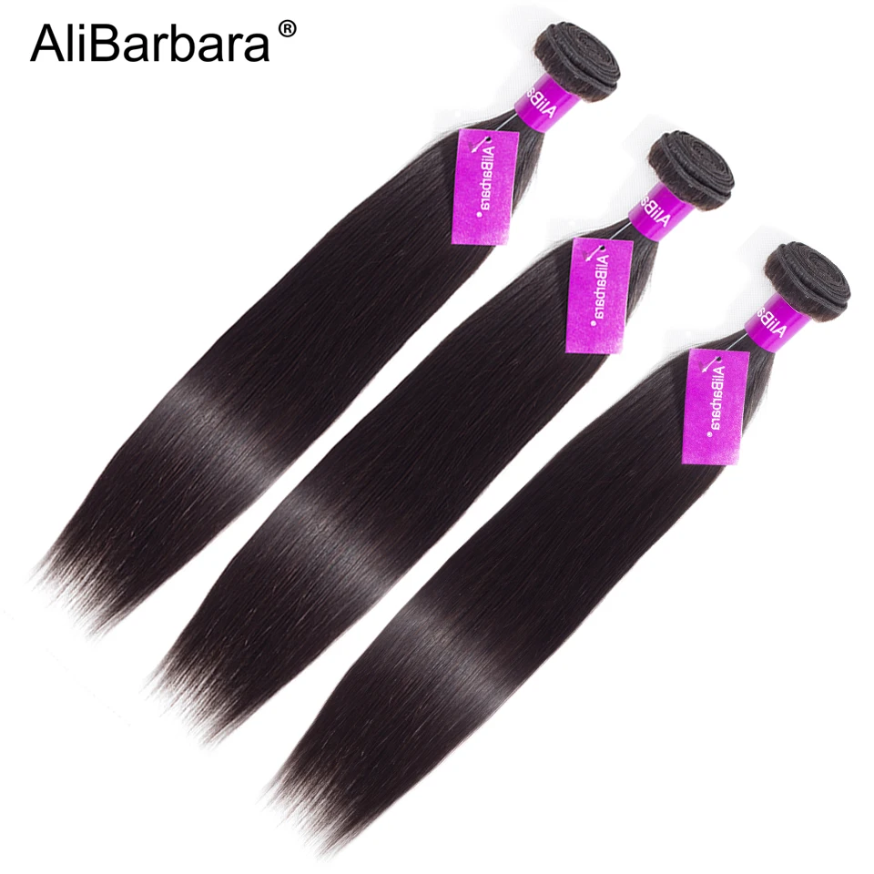Алибарбара Remy малазийские прямые волосы пучок 100% человеческих волос ткет